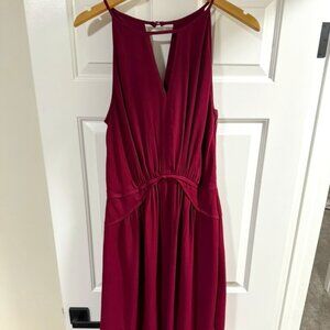 Banana Republic Cocktail Dress Plum Wine Size 12